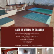 Renta casa con piscina,2 habitaciones ,cocina equipada,parqueo en Guanabo - Img 45899210