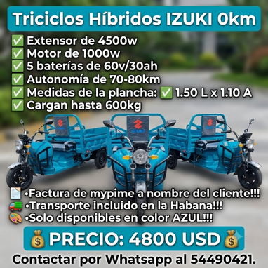 🛺TRICICLOS HÍBRIDOS EN VENTA EN LA HABANA🛺 - Img 124974654