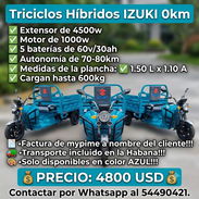🛺(HÍBRIDOS) TRICICLOS HÍBRIDOS EN VENTA EN LA HABANA🛺 - Img 56138385
