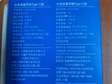 Audífonos Xiaomi Piston tipo C originales 10usd o 12mlc o equivalente en CUP - Img 67007089