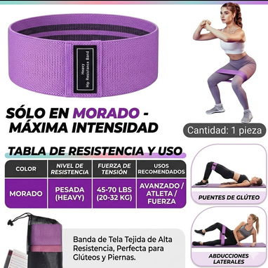 BANDA DE RESISTENCIA PERFECTA PARA GLUTEOS Y PIERNAS 📲53902244 - Img 123121285