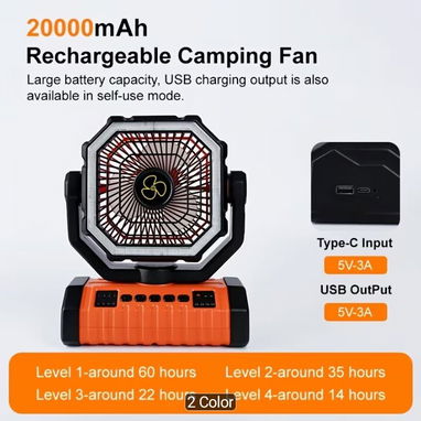 Ventiladores recargables de 20 mil mha - Img 126824038