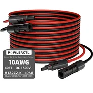 Extensión Cable Solar MC4 12m Calibre 10AWG, ideal para estación de energía Bluetti, Must, Jackery - Img 55680454