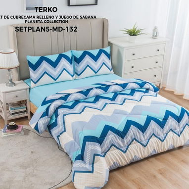 Juegos de edredón y sábanas King size de 5 piezas_ G60*MiC* - 3/10