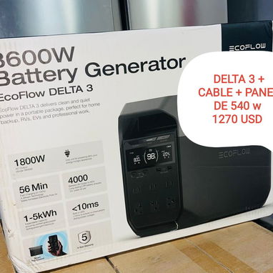 Se venden combos de  Ecoflow, panel solar, cable de conexión y otros , somos de la Habana. Contactar al 51170866 a - 6/6