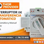 Interruptor De Transferencia Automática (ATS) Dual 2P 63A 110V Automático Y Manual Con Carcasa Metálica (Modelo GCQ2-63/ - Img 55113724