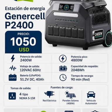 Estaciones de energía ECOFLOW, GENERCELL y Paneles - Img 122201788
