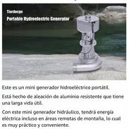 HIDROGENERADOR/ MINI CENTRAL HIDROELÉCTRICA PORTÁTIL PARA USO EN SU HOGAR 0.5gal/s - ENERGÍA GRATIS - Img 51566832