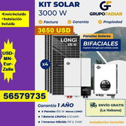 FG-KIT SOLAR 3000W tlf 56579735 /(USD-MN-Eur-Zelle)/ Envío Incluido / Instalación Incluida / Garantía 1 Año - Img 54275468