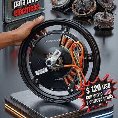⚙️MOTORES DE BICIMOTOS MEDIANAS Y PEQUEÑAS DE 48 V/ 500 Watts ⚙️NUEVOS A ESTRENAR X USTED RING 16🛒💯 - Img 118720775