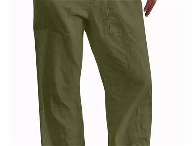 Pantalones amplios y frescos en algodón y lino / pares de medias - Img 66891882