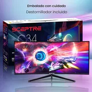 Monitor Curvo Ultra Ancho Sceptre de 34” WQHD 165Hz nuevo envio a domicilio incluido en la habana - Img 56152691