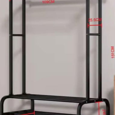 Percha metálica fuerte de doble estructura con capacidad hasta 70 kg (gu) - 2/4