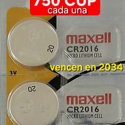 Baterías CR 2016 marca Maxell - Img 57196092