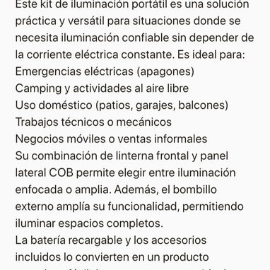 Lampara recargable. Por solo 22 USD - 2/3