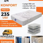 Colchón 3/4 Konfort. - Img 57735373