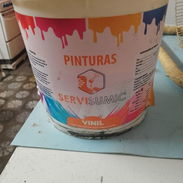 vendo cubetas de pintura de 4lts vinil color blanco c/u 4000 cup solo whatssap lary 53136050 - Img 55979779