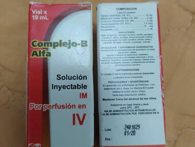 Inyecciones Vitaminas Complejo B. Importadas - Img main-image