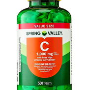 Vitamina C Spring Valley pomo con 500 unidades de 1000mg 35 USD - Img 53034466