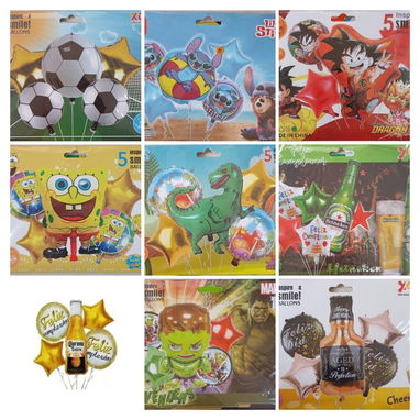 Bada feliz cumpleaños y set de globos temático - Img 122826342