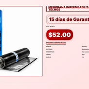 MEMBRANA IMPERMEABILIZANTE PARA TECHOS . - Img 56933357