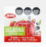 🌿 Natural y saludable Gelatina Frutos Rojos 40g Boom - Img 49342527