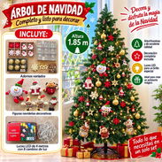 Árbol grande se le incluyen ahora 4 metros de luces blancas engomadas con 8 modos de cambios. Domicilio incluido. Solo H - Img 58274902