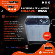 🌊10KG🌊 LAVADORA SEMIAUTOMÁTICO MILEXUS 10 KG. MENSAJERÍA CON FACTURA Y GARANTÍA. TL 54833699 - Img 53053604