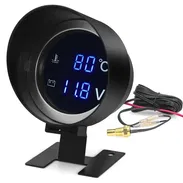 Reloj digital que mide la temperatura del motor y el voltaje de la batería para autos. 2 funciones en 1  ***Mensajería d - Img 50430883