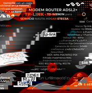 🚨 38 🚨 TP-LINK MÓDEM ROUTER ADSL2+ PARA SERVICIO NAUTA HOGAR. MENSAJERÍA CON FACTURA Y GARANTÍA DE 1 MES. 54833699 - Img 50362725