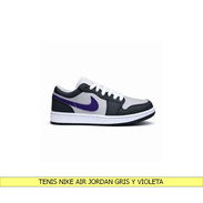 TENIS NIKE AIR JORDAN GRIS Y VIOLETA - Img 55759581