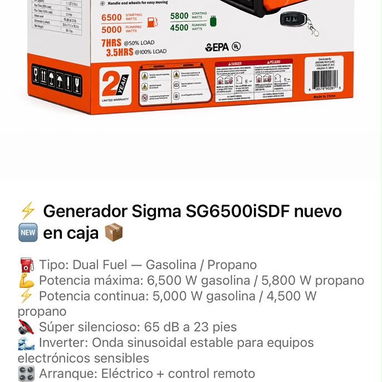 ⚡ ElectroHogar: Estaciones EcoFlow, Generadores Sigma Dual Fuel, Paneles, Cable Solar y Alarma | Nuevos ⚡ - 9/10