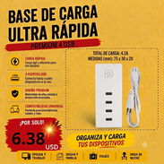 Base o Regleta de carga ultrarapida 4 usb - Img 57170878