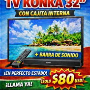 TV KONKA DE 32 PULGADAS CON CAJITA INTERNA Y BARRA DE SONIDO - Img 57772782