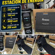 *Estacion de energía 2000w + Batería Extra 1600w + Panel solar 200w $1350💵* Para un total de 3600w⚡ - Img 56125253
