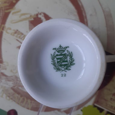 Tasa de Té Vintage de Porcelana de Weimar - Img 104323626