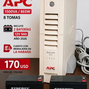 !!!!!!! VENDO BACKUP APC 1500VA 865W IMPECABLE +2 BATERÍAS 12 V 9A New 2026 !!!! PROTEJA SUS EQUIPOS - Img 56807595