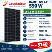 Paneles solares de 590W ideales para sistemas fotovoltáicos contáctenos al 53492054 estamos en la Habana - Img 58119469