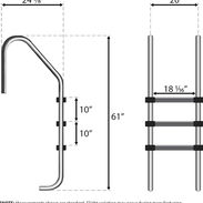 Escaleras de 3 peldaños para piscina nuevas !! - Img 54026369