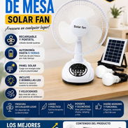 Ventilador Recargable solar fan - Img 55683153