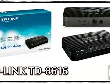 MODEM ADSL2+ TP-LINK TD- 8616 ADSL + ROUTER DUAL BAND DLINK DIR868L AC1750 PA NAUTA HOGAR LLEGAR Y PONER 50996463 - Img main-image