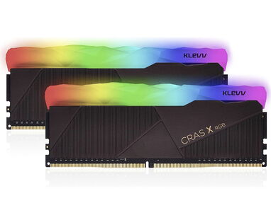 KLEVV CRAS X RGB Kit de 16GB (8GB x2) 3200MT/s Memoria para Gamers DDR4-RAM XMP 2.0 Overclocking de Alto Rendimiento - Img main-image