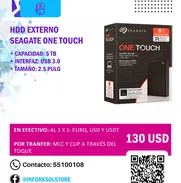 Seagate One Touch 5TB: Velocidad, Seguridad y Gran Almacenamiento | 130USD - Img 49535212