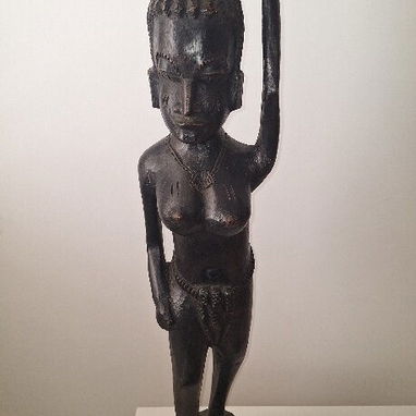 Estatua africana de madera (80 cm) - 3/6