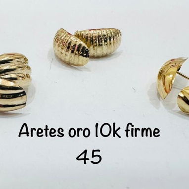 Aretes Oro. LM joyería. Garantía y comprobante de compra. Mensajeria disponible. Aceptamos varios tipos de pagos - Img 122191293