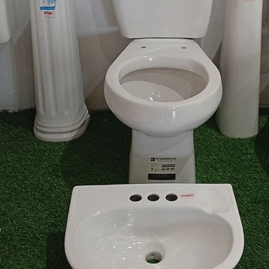 Juegos de baño: taza + lavamanos. - 3/4