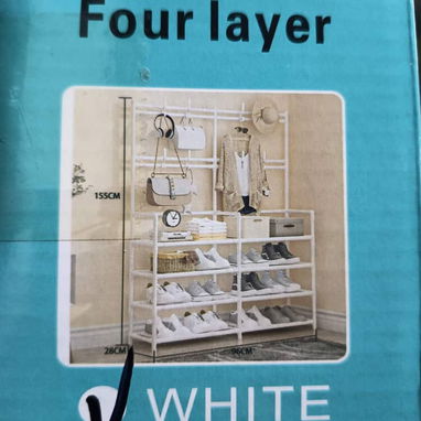 Organizador de Zapatos 4 Niveles con Perchero 🤩 - Img 119879605