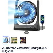 20800mAh Ventilador Recargable, 8 Pulgadas - Img 56949277