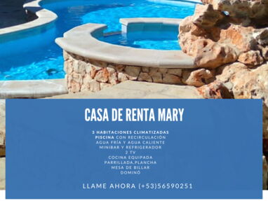 ⭐ Renta casa con piscina en Guanabo, día en semana de receso - Img main-image