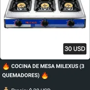 🔥 *COCINA DE MESA MILEXUS (3 QUEMADORES)* 🔥 - Img 55623272